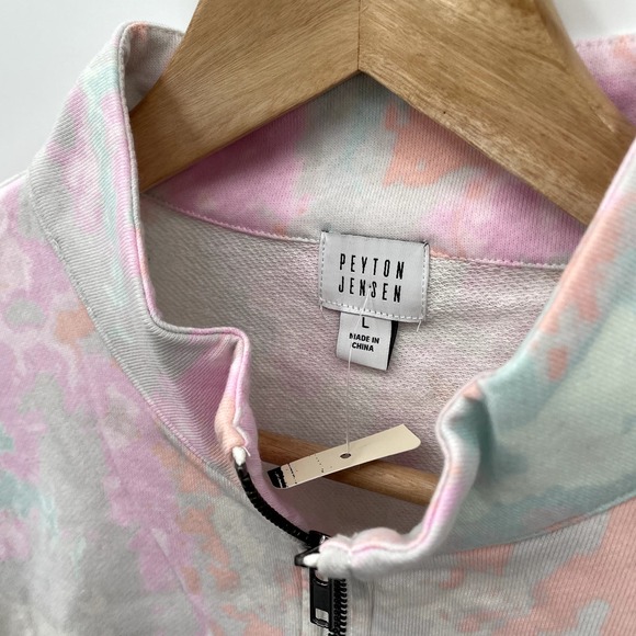 Evereve | NWT Peyton Jensen Mia Tie Dye Zip Sweatshirt // L - Picture 7 of 13